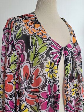 Vintage Laura Ashley 100% Silk Jacket – Size: 3X